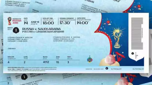 FIFA Unveils The Design For Russia 2018 World Cup Ticket